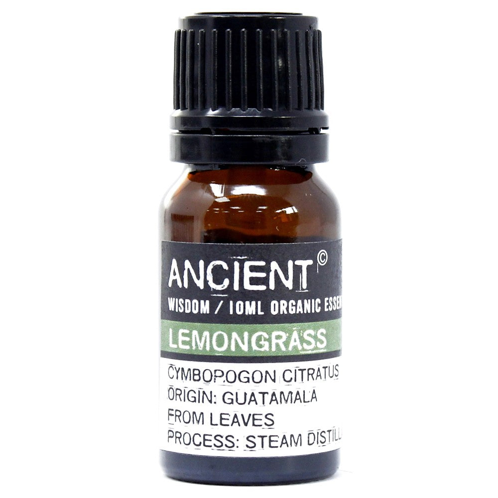 112149-12 Ekologiska Eteriska Oljor för Aromaterapi 10 ml - Ancient Wisdom Lemongrass
